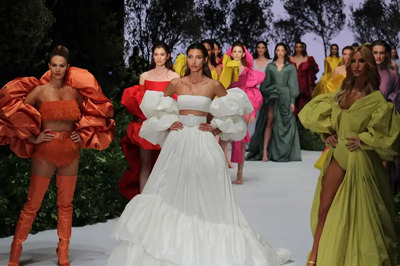 لباس مجلسی رنگی ترک نارنجی زیتونی سفید صورتی